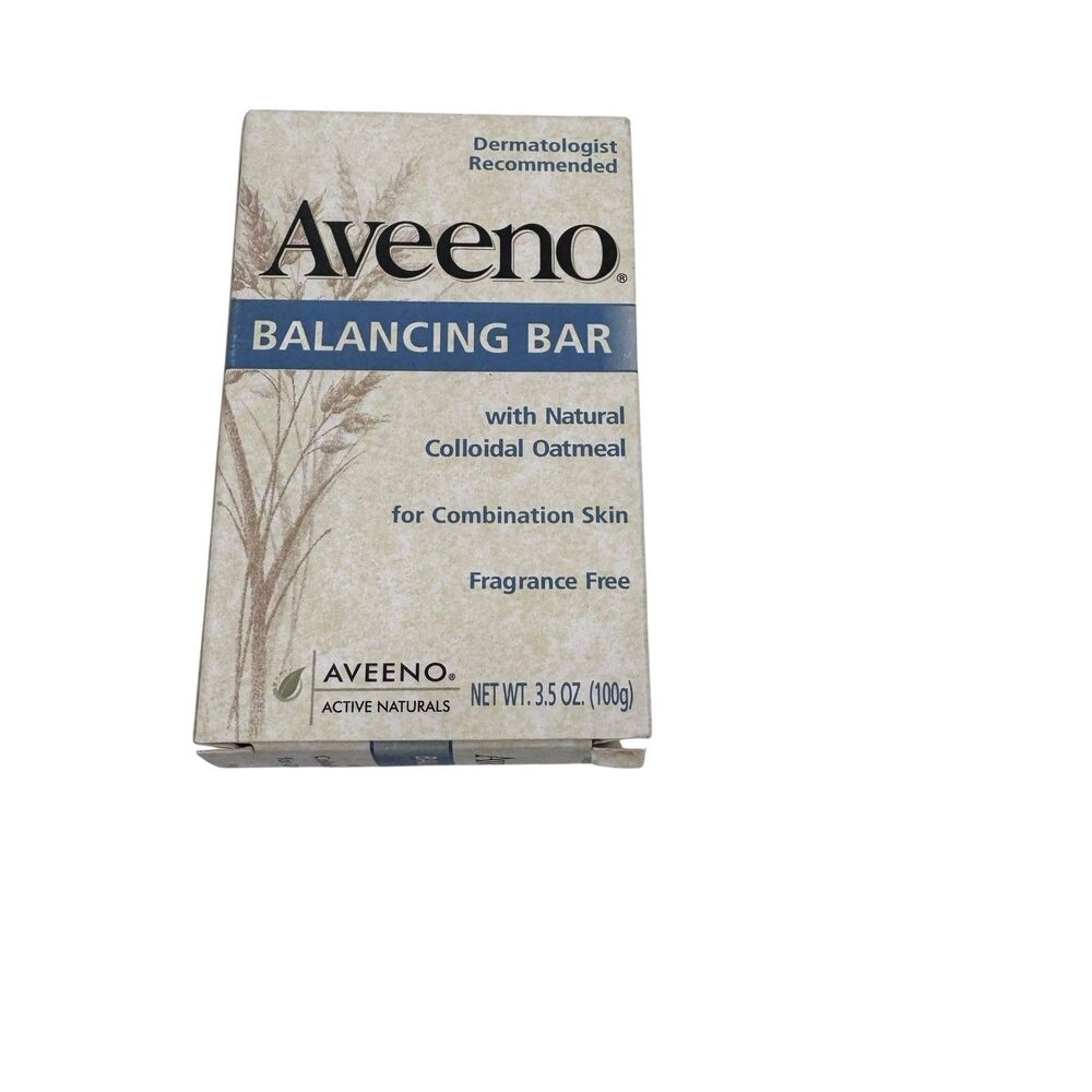 Aveeno BALANCING bar Natural Colloidal Oatmeal Combination Soap Bar 3.5oz NEW
